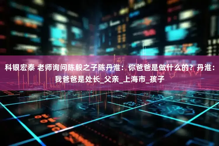 科银宏泰 老师询问陈毅之子陈丹淮：你爸爸是做什么的？丹淮：我爸爸是处长_父亲_上海市_孩子
